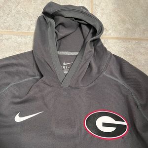 Nike UGA, University of Georgia Bulldogs Hoodie, Size - XL, Color - Gray